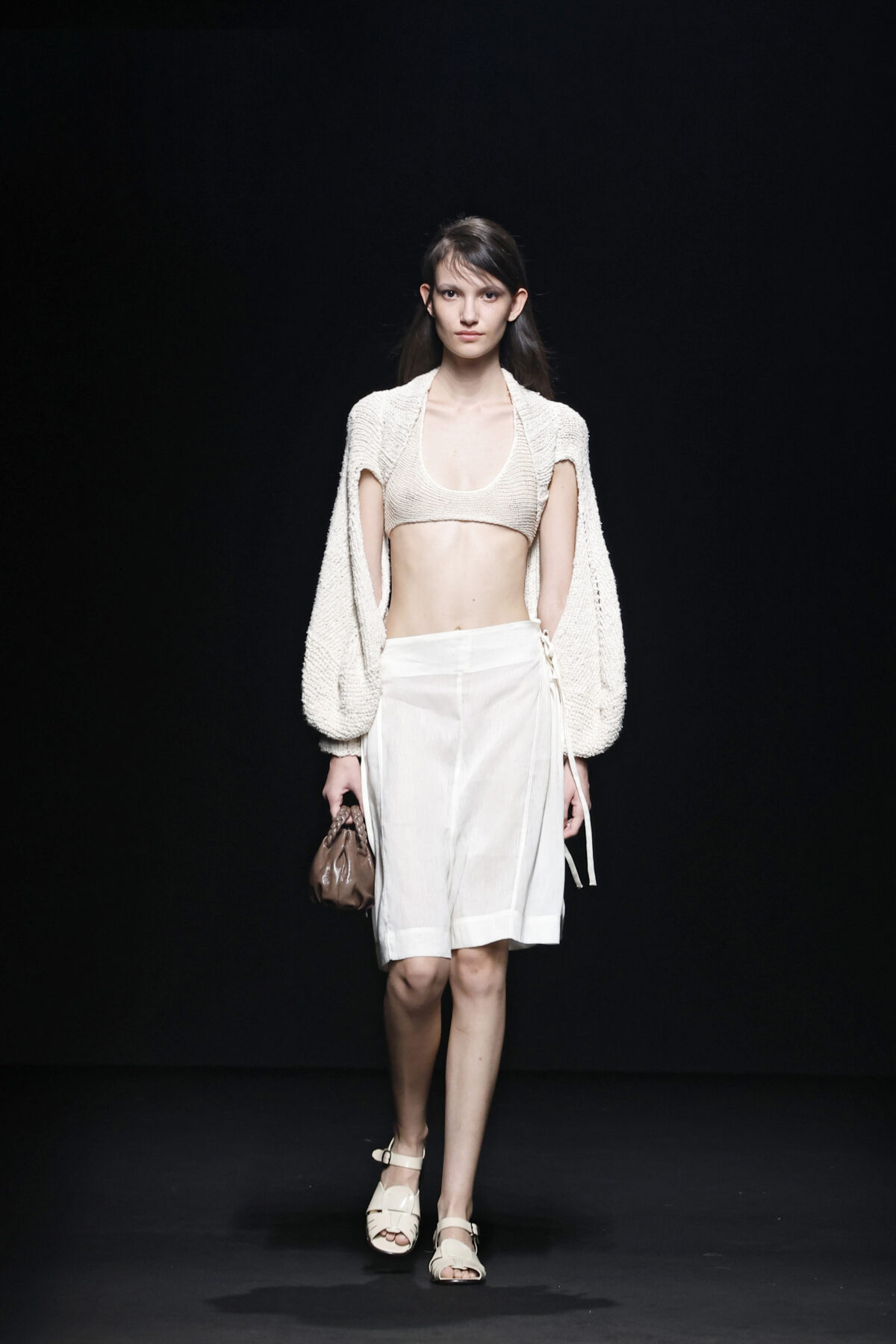 Handwoven Cotton Top & Sheer Linen Bermuda Set